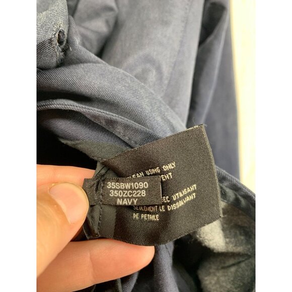 Cole Haan Womens Coat Sz M Trench Pleated Double Breasted Old$$ Classic Designer - Picture 8 of 12